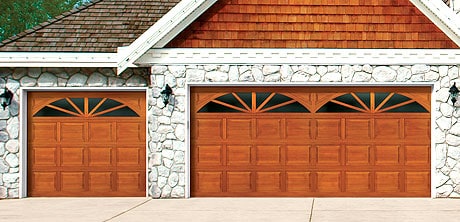 wooden garage doors