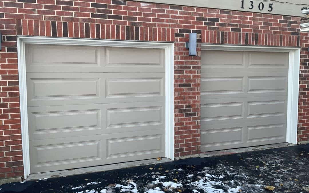 Closed garage door