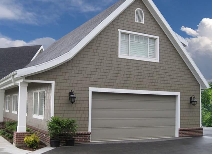 Classic Style Garage Door On Two-Car Garage