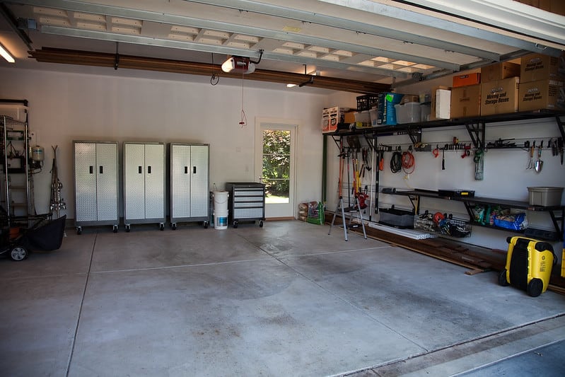 open space in garage