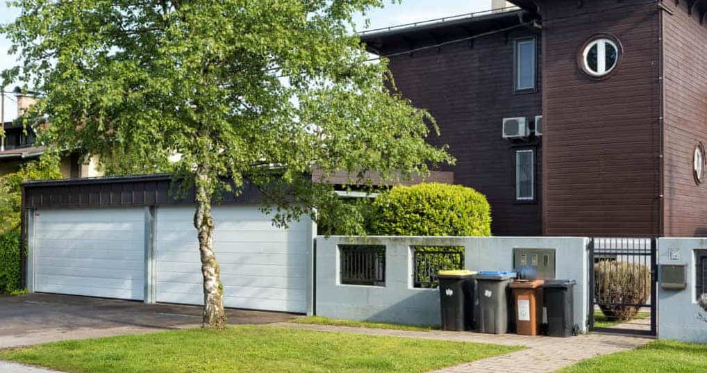 automated modern garage door