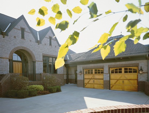 This is an example of a carriage style garage door by Clopay.