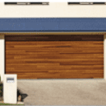 CHI accent plank garage door