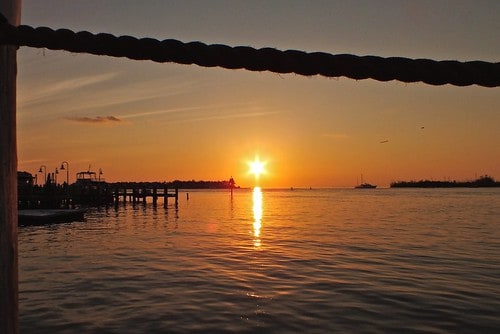 Sunset shot of the water at Lindy's Landing.