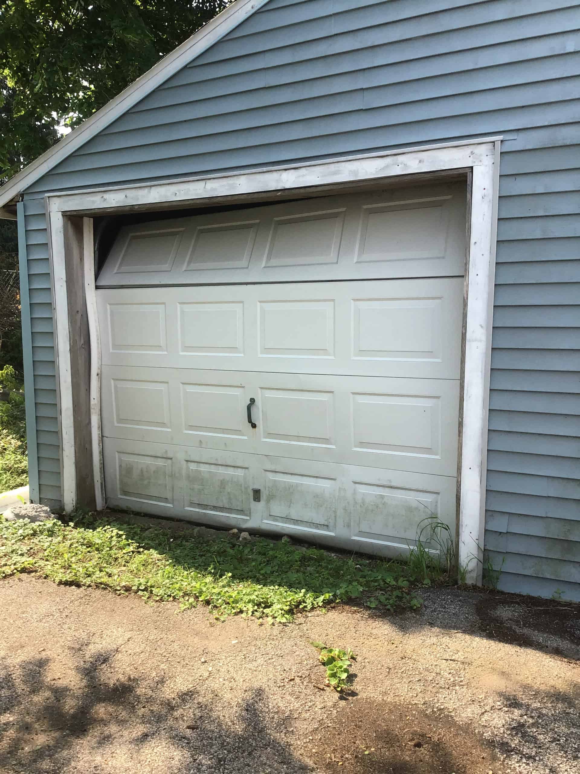Off track garage door repair and replacement in Lake County, Illinois