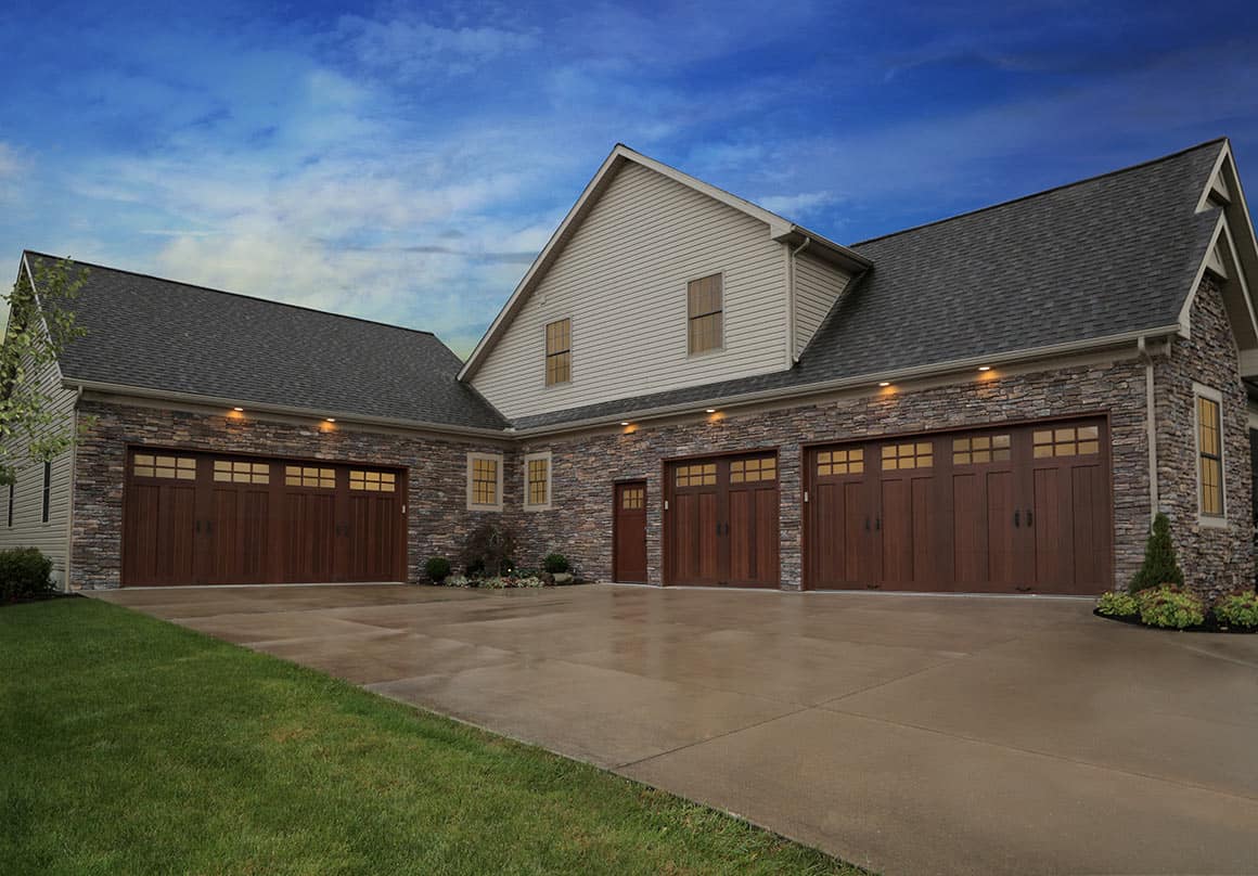 Multi-garage home with blue sky in Ingleside, IL